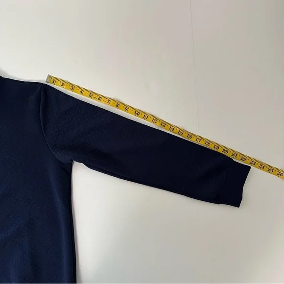 Womens Classic Navy Crewneck Sweater - Picture 5 of 10